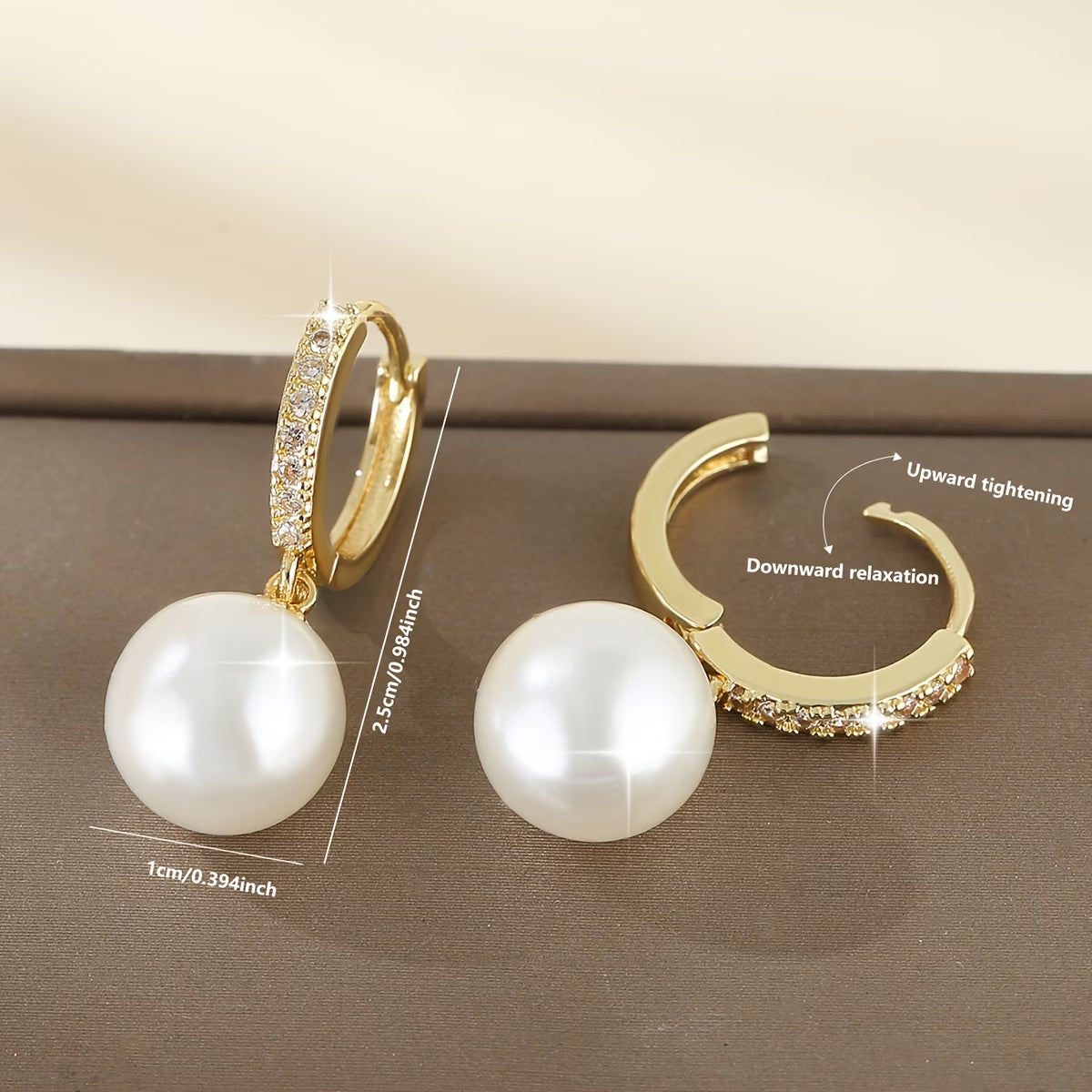 Boucles d'oreilles pendantes géométriques en perles
