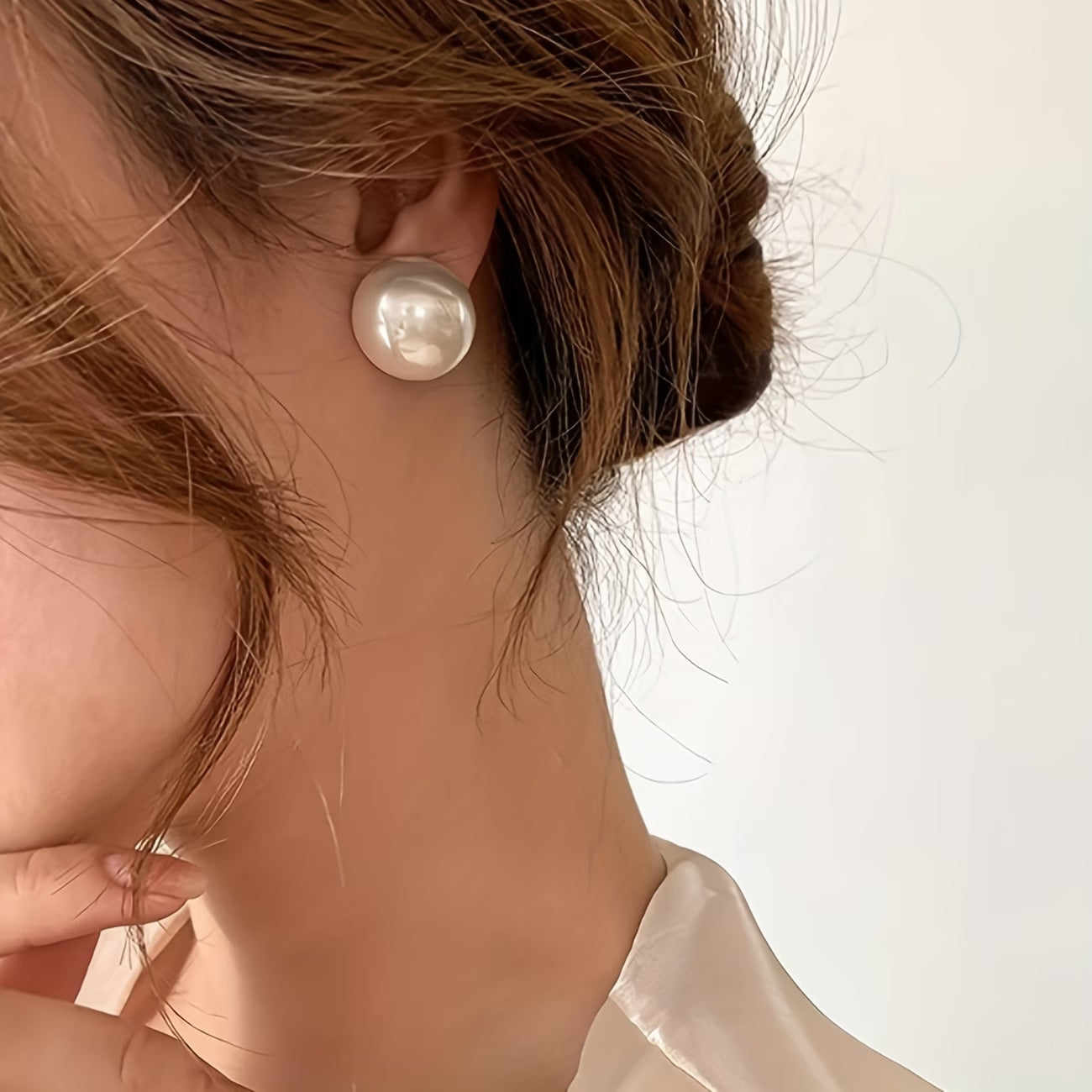 Boucles d'oreilles clous en perles audacieuses