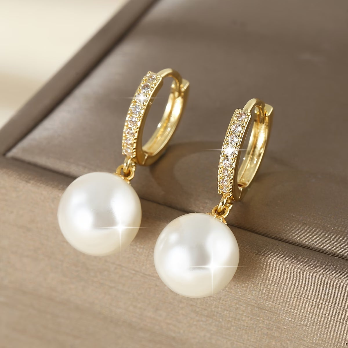 Boucles d'oreilles pendantes géométriques en perles