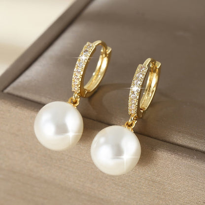 Boucles d'oreilles pendantes géométriques en perles