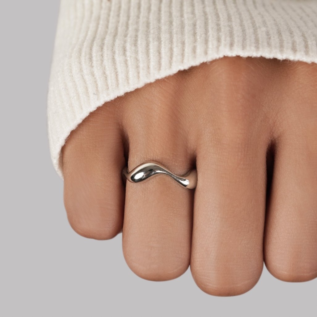 Vagues - Bague Minimaliste