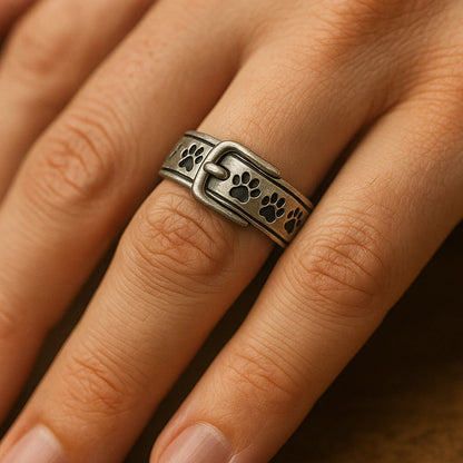 Bague Collier Mignonne Et Élégante à Motif De Chien.
