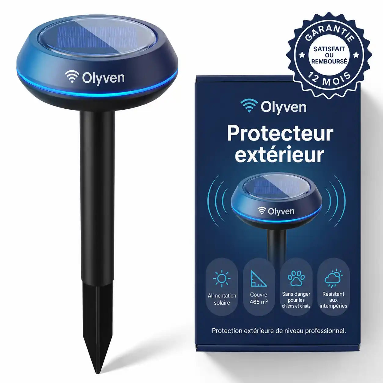 Olyven™ Protecteur Extérieur – Éliminez Définitivement Les Taupes, Mouches, Serpents, Rongeurs Et Autres Nuisibles.