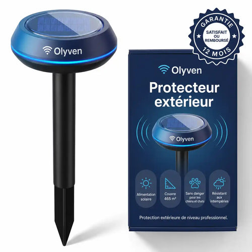 Olyven™ Protecteur Extérieur – Éliminez Définitivement Les Taupes, Mouches, Serpents, Rongeurs Et Autres Nuisibles.