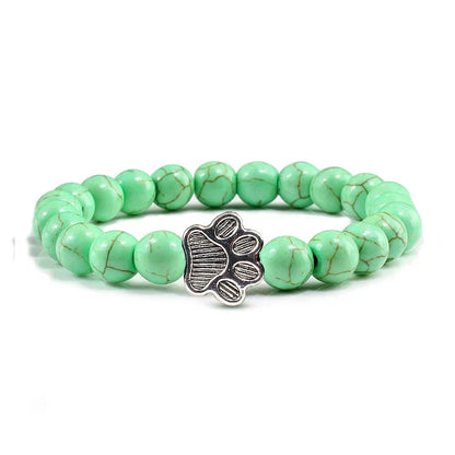 Bracelet En Perle Avec Empreintes De Pattes