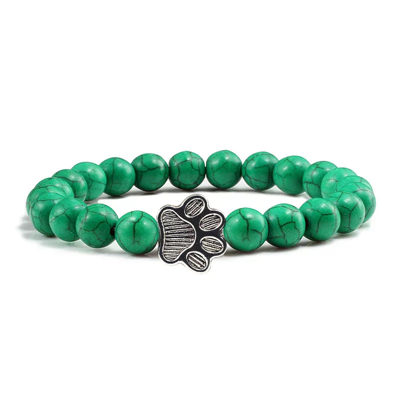 Bracelet En Perle Avec Empreintes De Pattes