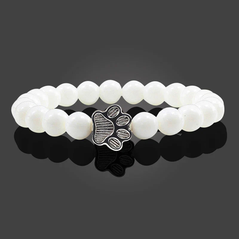 Bracelet En Perle Avec Empreintes De Pattes