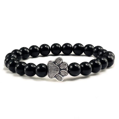 Bracelet En Perle Avec Empreintes De Pattes
