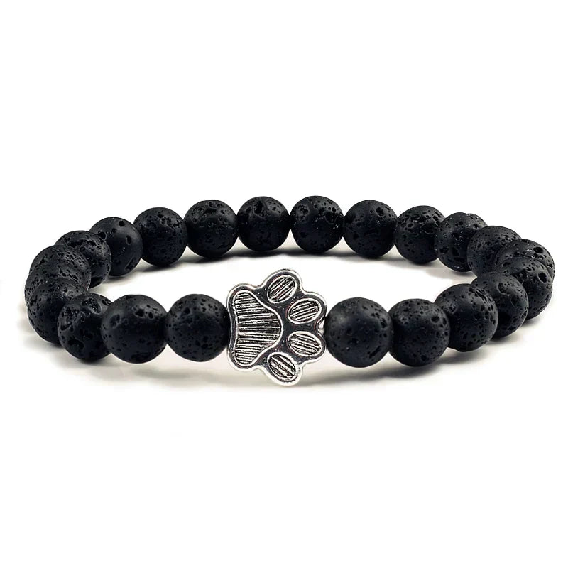 Bracelet En Perle Avec Empreintes De Pattes