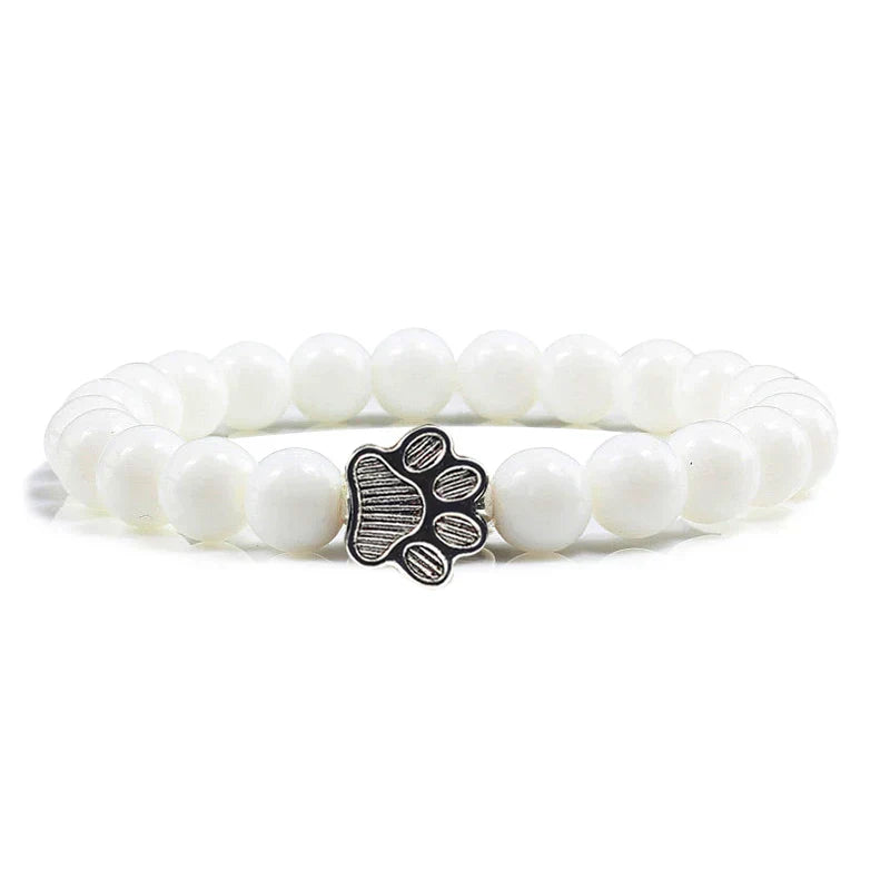 Bracelet En Perle Avec Empreintes De Pattes