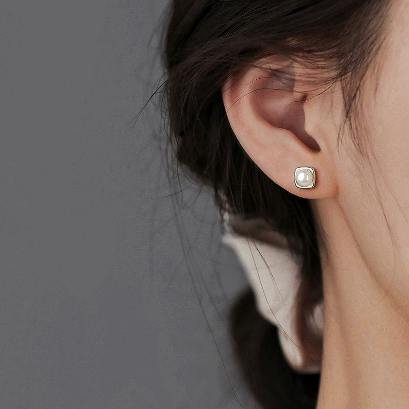 Boucles d'oreilles pendantes en perles d'eau douce