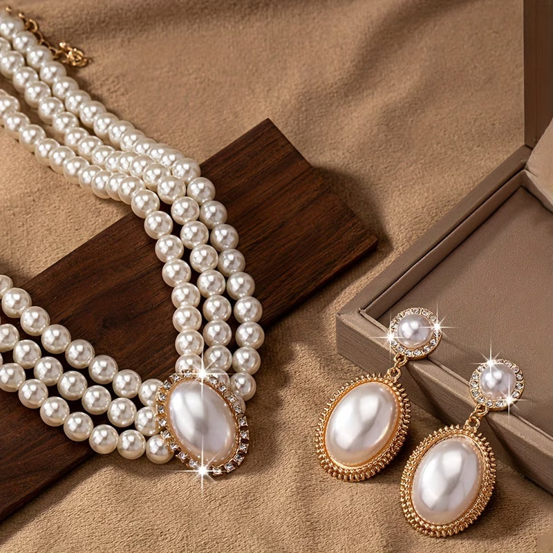 Coffret bijoux vintage en perles