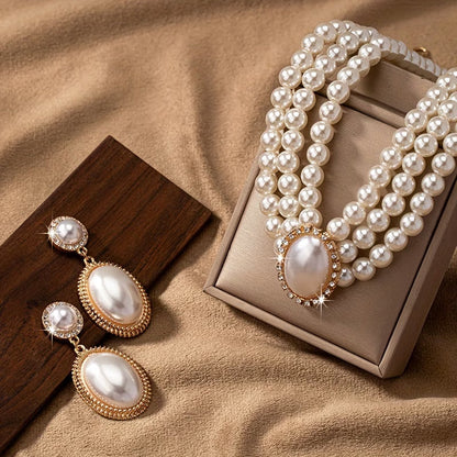 Coffret bijoux vintage en perles