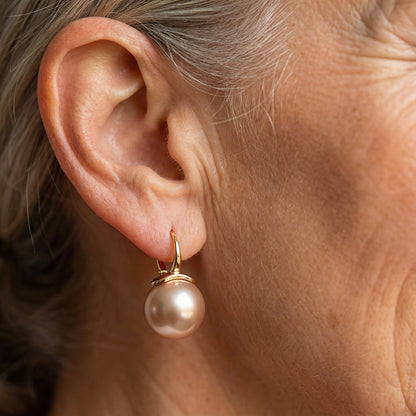 Boucles d'oreilles en perles délicate