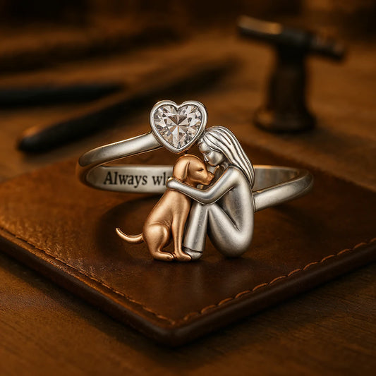 Bague ajustable – « Toujours dans mon cœur »