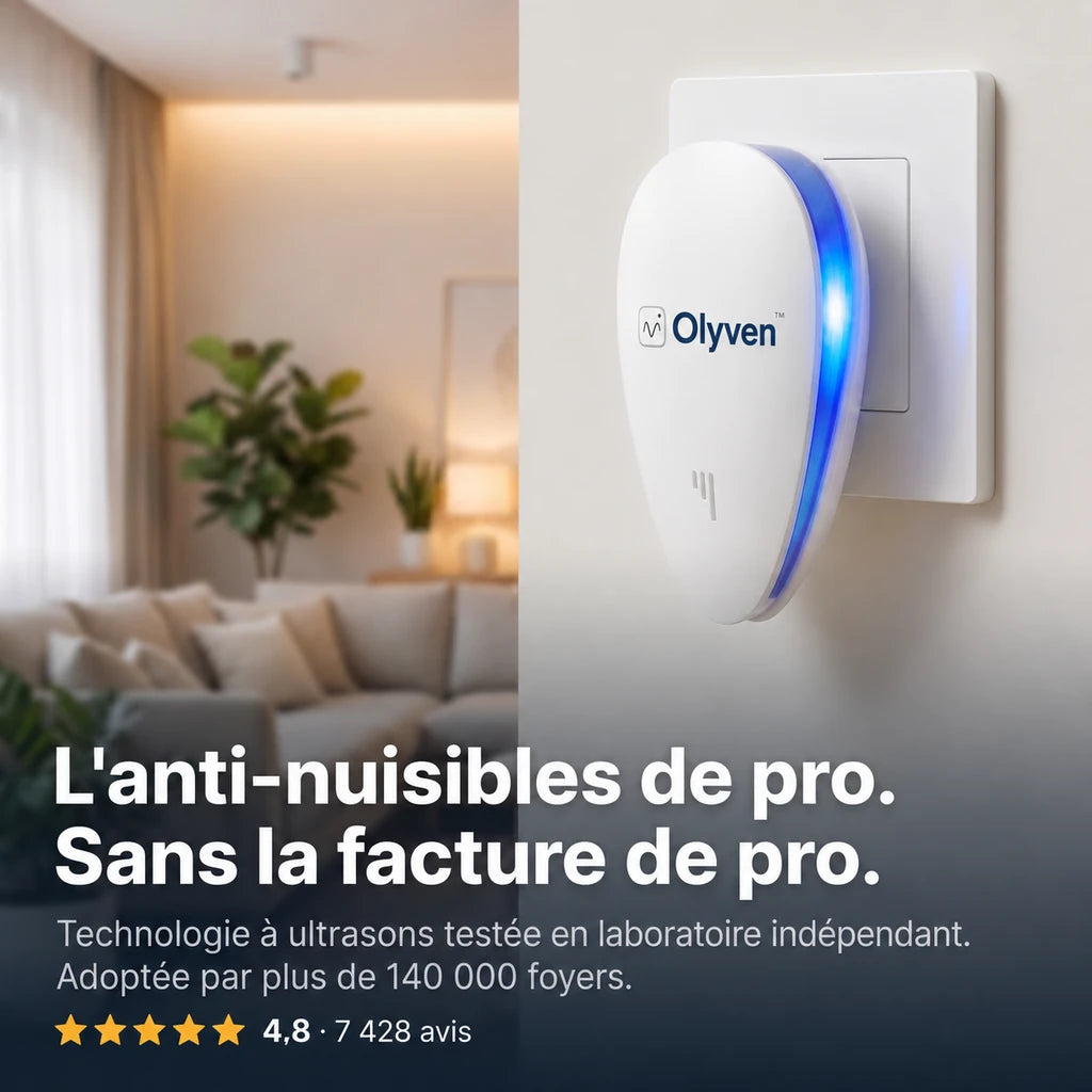 Olyven™ Répulsif à Ultrasons