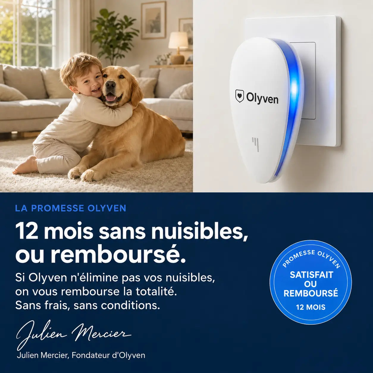 Olyven™ Répulsif à Ultrasons Anti-Nuisibles