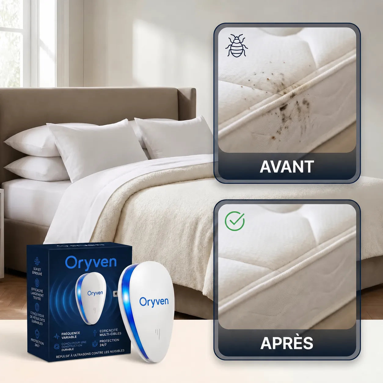 Olyven™ Répulsif à Ultrasons Anti-Nuisibles