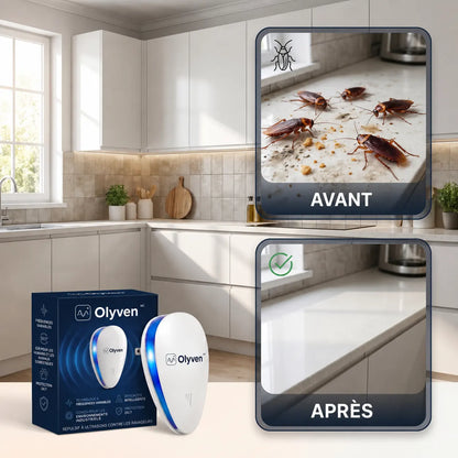 Olyven™ Répulsif à Ultrasons Anti-Nuisibles