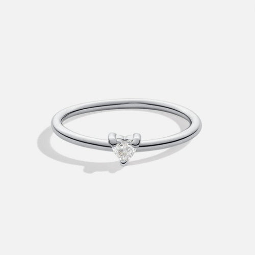 'Kleine Liebe' Bague en cristal en forme de cœur