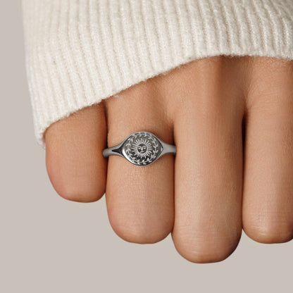 Bague en or pour le solstice d'été
