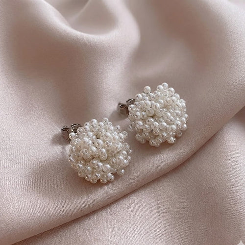 Boucles d'oreilles en perles incrustées