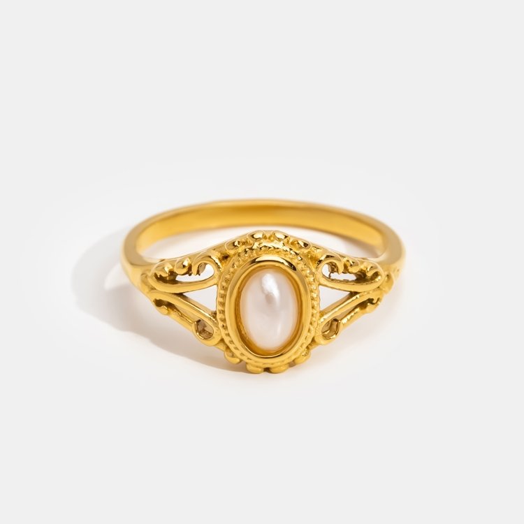 Royal - Bague vintage en perles